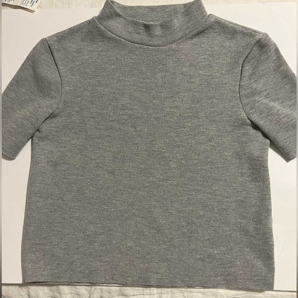 Zara mock turtleneck cropped sweater